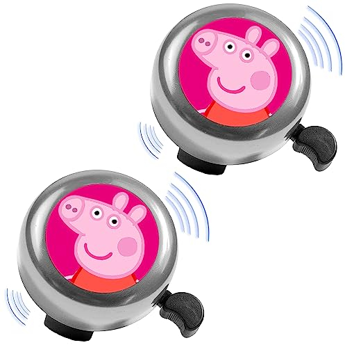 2 Stück Fahrradklingel Kinder, Fahrradglocke Fahrrad Kinder Kinderfahrrad Laufrad Innovative Fahrradklingel Fahrradhupe Klingel, Sound ist klar und laut, Für Alle Fahrräder