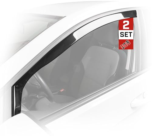 Walser Premium Auto Windabweiser für Ford Focus III/Focus III Turnier 07/2010-2020, Passform Regenabweiser Set für Fahrer- und Beifahrerseite, Auto Windabweiser 2 STK.
