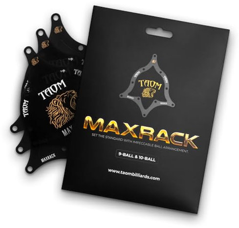 TAOM Billard Zubehör Billard Dreieck Triangle Aufbauschablone Maxrack, 8-Ball, 9-Ball & 10-Ball, 3 STK. (9-Ball & 10-Ball)