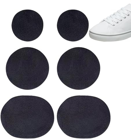 Toppa Rotonde Adesiva Per Scarpe, 6 Pezzi Toppa Per La Riparazione Del Buco Scarpe Per Punta Tela Tallone, Punta Scarpe Interno,adesivi Per Riparazione Scarpe Da Ginnastica, Scarpe In Pelle