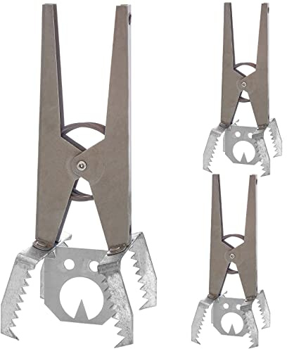 FALLENHELD trappola per arvicole set da 3 – trappola a scatto in acciaio zincato 18,5x8x9 cm contro talpe e arvicole