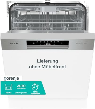 Gorenje GI643D91X Geschirrspüler/Einbaugerät/Integrierbar/60 breite/16 Maßgedecke/6 Programme/15 min SpeedWash/Intensivprogramm/ECO-Programm/Hygieneprogramm/EEK: D/Einbaumaße (HxBxT): 82 x 60 x 57,5cm