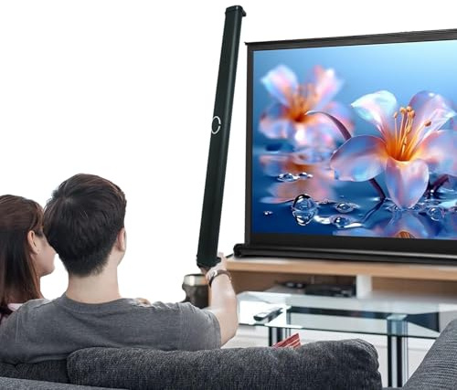 Portátil Pantalla De Proyector Fácil De Transportar, Pantalla De Proyección De Mesa, 2.2 Ganancia, Independiente, Protección Ocular, Estable Duradera, Retráctil HD Projector Screen(40inch - 4:3)