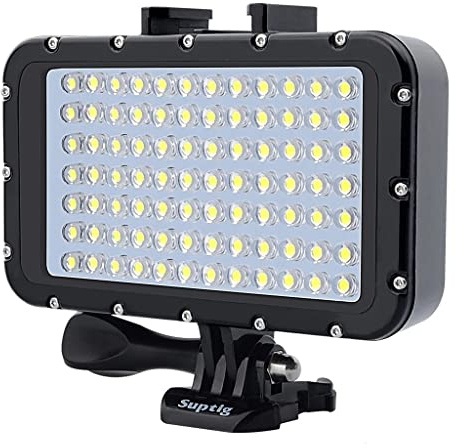 50M/166ft Impermeabile Luce Subacquea LED Lampada di Riempimento Con 4 Modalità di Illuminazione Diving Video Luci Fotografiche Sport Fotografia Accessori Per Telecamere di Azione