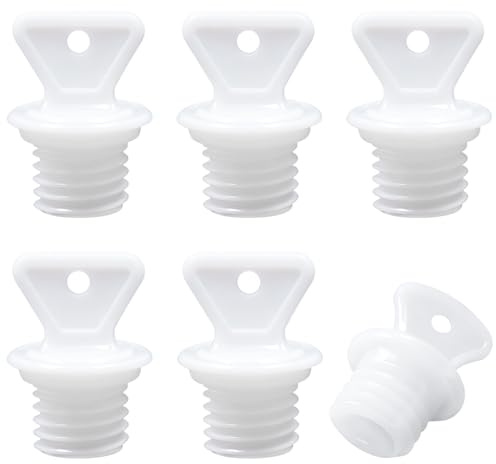XSHAO® 6 Pezzi Tappo Borsa Acqua Calda, Tappo Borsa Acqua Calda Ricambio Per Sigillare Della Borsa (Bianco 21mm)