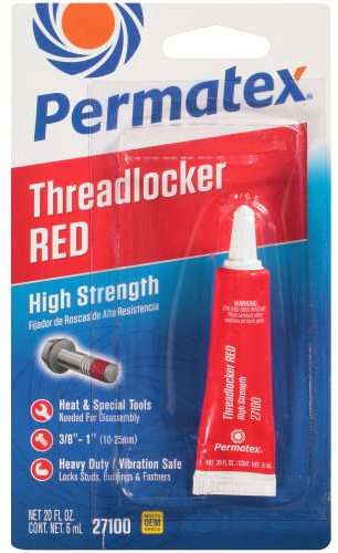 Permatex 27100 .20 Oz Red Schraubensicherung hochfest