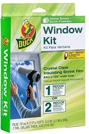 Duck 286218 Extra Shrink Film Insulation kit, Crystal Clear, 1 Patio Door/Large Window