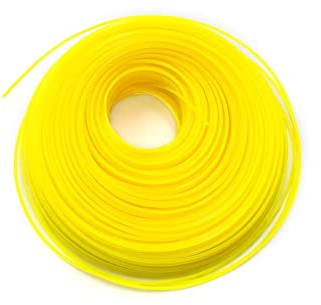 vhbw Universal Trimmer-Faden für Rasenmäher, Rasentrimmer - Ersatz-Faden Gelb, 2 mm x 100 m, Rund