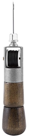 Hztyyier Näh Ahlen Kit DIY Leder Nähwerkzeug Nähset Lock Stitch Awl +2 Nadeln + Schraubenschlüssel