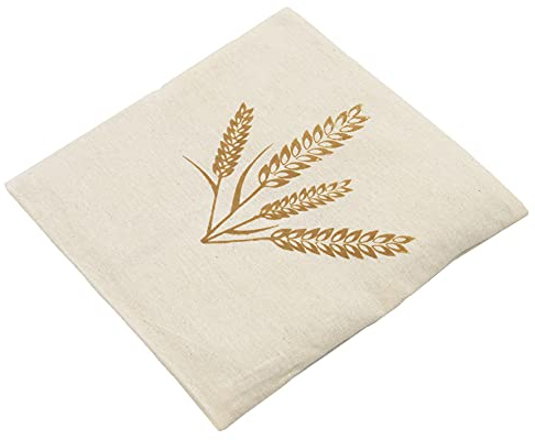 ZOLLNER Körnerkissen groß - mikrowellengeeignetes Wärmekissen - gegen Verspannungen von Nacken und Schultern oder Koliken - natürliche Weizenkörner – abnehmbarer, waschbarer Bezug, 21x21 cm