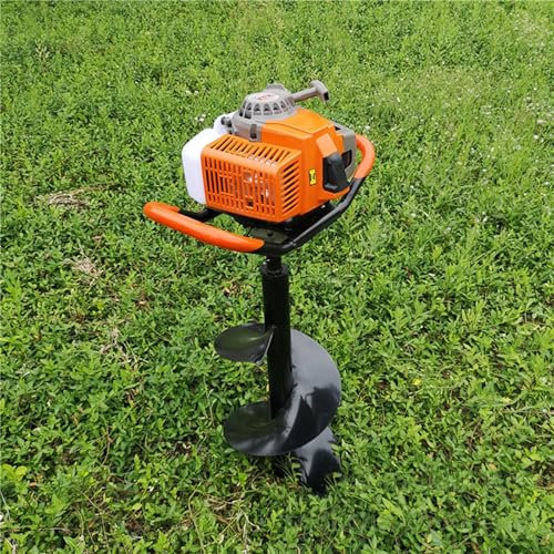 Taladro De Tierra Ahoyador Gasolina 4 CV, Taladro De Gasolina, 63 CCM, Taladro De Poste, 1 Brocas, para Taladrar A Gasolina, Taladro De Tierra