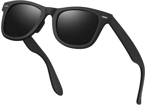 Ymmott Lunettes de Soleil Homme Polarisées - Classique Lunette Soleil Carré pour Protection UV400 Homme Femme Conduite Pêche