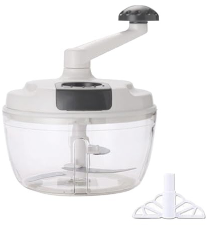 Manuell chopper mixer kopp manuell lök mångsidig handhackare med vev chopper lök fina örter för grönsaker kött nötter