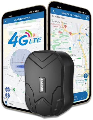 4G Localizador GPS para Coche sin Suscripción 20000mAh Batería 240 Días en Espera GPS Tracker Magnético Resistente al Agua IP65 Rastreador con App Gratuita, Alarma de Vibración, Geocercado, Historia