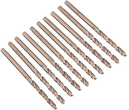 10pcs M35 HSS Cobalt Drill Bits HSS-CO Drill Bits Set Twist Drill Bits 3.5mm for Drilling on Stainless Steel, Metal Thread Bit