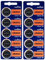 Batterie CR2032 3 V Lithium 10 Stück CR2032 Knopfzellen flach Murata CR 2032 3 Volt ideal Batterie Uhr Fernbedienung Auto Bios Kapazität 220 mAh Batterie 2032 mit Etui für Bankkarte