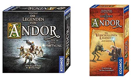 Kosmos 692803 - Die Legenden von Andor - Teil III Die letzte Hoffnung, Fantasy-Brettspiel ab 10 Jahre & Kosmos Die Legenden von Andor - Die verschollenen Legenden Alte Geister