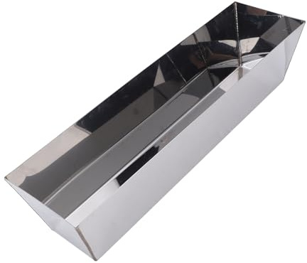 Asixxsix Vaschetta in acciaio inossidabile, antiscivolo e facile pulire, secchio portautensili per cartongesso per miscelare cemento, malta, stucco e vernice