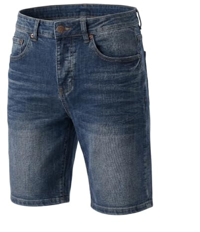 TONY BACKER - Pantaloncini Jeans Uomo, Jeans Corti Estivi, Stile Casual, Urban, Classic, Shorts Denim, Bermuda Uomo Blu Scuro, Taglia da 44 a 54