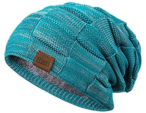 REDESS Beanie Hat para Hombres y Mujeres Winter Warm Sombreros Knit Slouchy Thick Skull Cap