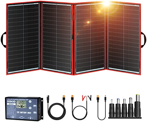 DOKIO 300W Portable Solar Panel Kit Monocrystalline for 12V Battery, Caravan, RV, Boat, Camper