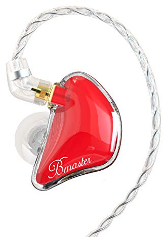 BASN Bmaster ear monitor headphones (Red)