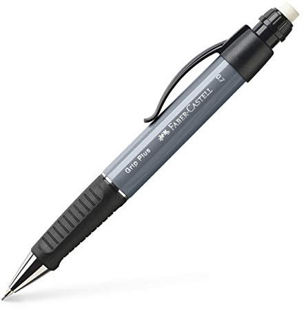 Faber-Castell 130789 - Druckbleistift Grip Plus, 0.7 mm, stone grey, 1 Stück