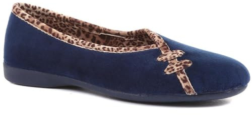Pavers Womens Leopard Print Slippers | Autumn Winter Collection | Full Slipper | Slip On