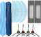 11-teiliges Ersatz-Set für Ecovacs Deebot OZMO T9 AIVI, T9 AIVI +, T9 PRO, T9 MAX, 2 Hauptbürsten, 3 Wischtücher, 2 Filter, 4 Seitenbürsten