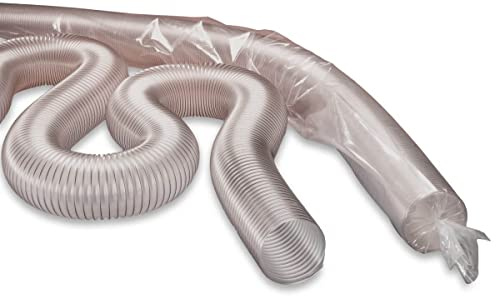 PU Flexible Ducting Hose 63mm ID - Fully Antistatic Polyurethane Dust & Fume Extraction Woodworking Ventilation Flame Retardant (2 Metre)