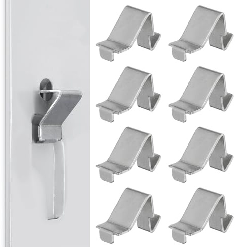 DOITOOL Clip Per Mensole Per Armadietti in Metallo Set Da 12 Supporti Per Ripiani Regolabili Resistenti Per Librerie Ufficio Cucina