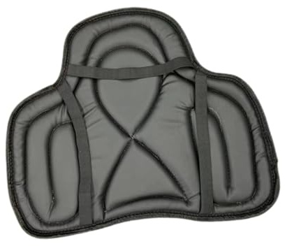 Folpus Tapis de Selle, Coussin de siège équestre antidérapant, Confortable, Respirant, Pratique avec Sangle de Fixation, Coussins d'équitation Polyvalents, Noir