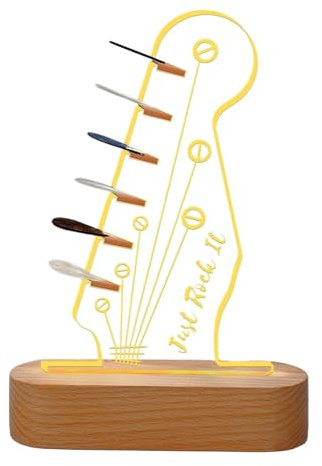 Gitarren-Pick-Display-Ständer, Gitarren-Pick-Halter | -Acryl-Gitarren-Pick-Aufbewahrung, beleuchteter Plektrum-Halter - Gitarrenplektrum-Präsentationsständer, Gitarrenzubehör für Kinder, Familie,