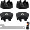 4x Kupplung 9704230, Blender Coupler Ersatzteile, Gummi Mixer Kupplung Spindel Werkzeug Ersatzteil, Kompatibel mit KitchenAid Modellen KSB52, KSB5, 5KSB52 and 5KSB5 (Montageschlüssel Enthalten)