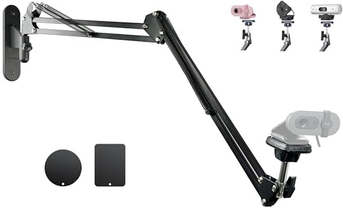 AceTaken Brio-101 Webcam Magnetic Wall Mount Holder Stand for Logitech Brio 100, Brio 300 301,Brio 500 501,C270,C310 webcams