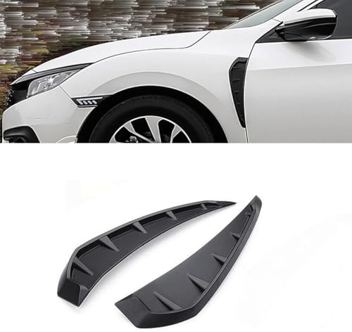 dnofowl Ailes latérales de Voiture,Ailes latérales de Capot,Autocollants de Style pour Voiture,pour Renault CAPTUR J5,A-Gloss Black