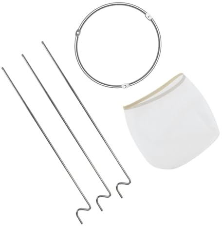 OHPHCALL 1Set Juice Straining Filter Bag with Fine Mesh Sieve Stand Reusable Jelly Coffee Strainer for Jams Nut Milk and Cold Brew Versatile Kitchen Tool for Fresh Beverages