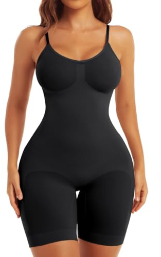KIKIMINK Body sculptant élégant pour femme - Body gainant sans couture - Contrôle du ventre et des hanches