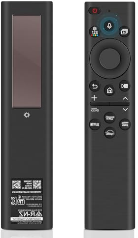 Télécommande Universelle pour Samsung Smart TV, Télécommande Vocale Solaire Universelle, Adapté à Samsung 2021-2023 Smart 4K HD TV