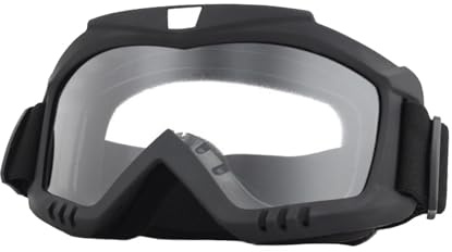 Maschera Motocross,Occhialoni Moto Visiera Cross,Occhialoni da Moto con Visiera, Protezione UV, Antipolvere e Antivento, Adatti per MTB, Enduro e Attività All'aperto, Compatibili con Caschi
