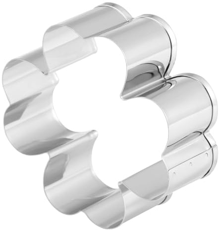 STOBAZA Set 5 Pezzi Stampi per Biscotti a Forma di Fiore in Acciaio Inossidabile, Taglierine per Dolci Resistenti e Facili da Pulire, Utensili da Cucina per Muffin, Cheesecake e Dessert