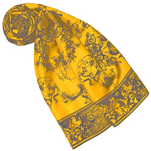 Lorenzo Cana Designer Seidentuch 100% Seide Tuch Halstuch Damentuch mehrfarbig bedruckt 90 x 90 cm Markentuch 8917477