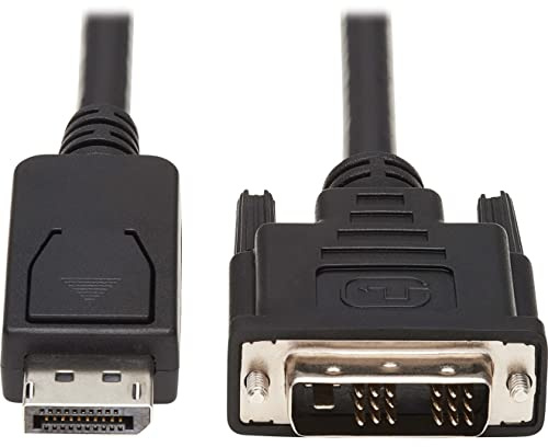 TRIPP LITE Safe-IT DisplayPort to DVI Cable, DP to DVI-D Single Link Adapter (M/M), 6 Feet / 1.8 Meters, Limited Life Manufacturer's Warranty (P581AB-006)