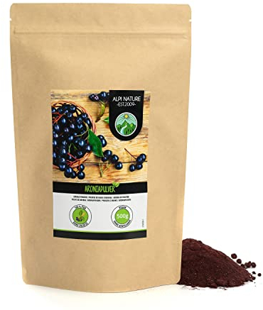 Alpi Nature Aronia Pulver 500g, Aroniabeeren gemahlen, Aroniabeeren Pulver, glutenfrei