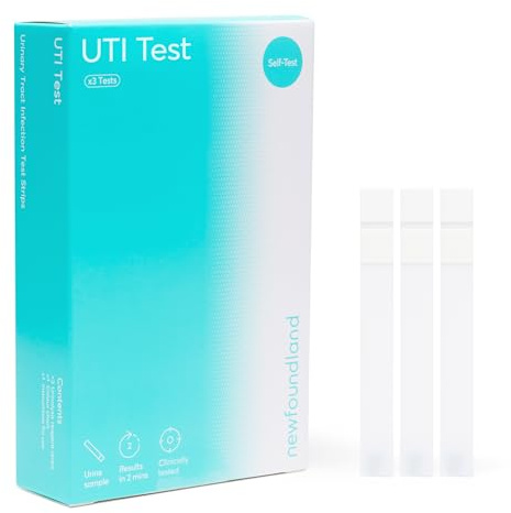 Newfoundland Urinary Tract Infection At Home Self-Test | UTI Test 3 | Tests per Kit | 96% Accuracy | 10 Minute Results | CE Self-Test FDA