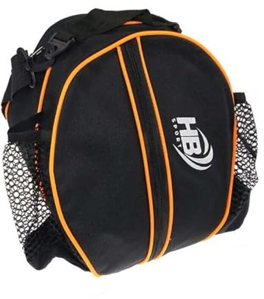 Saraoriginalshop Borsa Porta Pallone Sportiva per Calcio Basket Rugby Sacca da trasporto con Zip Tasche a Rete Manicotto a mano e Tracolla Interno Impermeabile