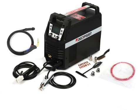 Decapower ULTRMIG 230 Amps MIG Dual Impulsions Synergy Poste à souder MIG MAG MMA TIG Soudage gaz et sans gaz Avec Écran LCD (PACK 2)