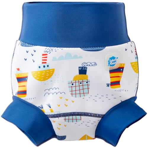 Splash About Happy Nappy Duo pañal de natación Reutilizable and Toddler Swim, Tug Boats, 12-24 Meses Unisex Baby