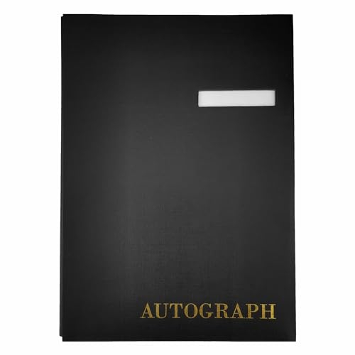 D.RECT Unterschriftsmappe 10 Zwischenblätter, Vertragsmappe, Dokumentenmappe mit Unterschriftenleiste, Ablagemappe für Unterschriftsdokumente, Signaturmappe, Schwarz