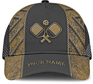Unisex Schirmmütze Personalisierter Pickleball Snapback Kappe Einfarbig Sonnenmütze Einheitsgröße Sommercap Für Unisex Sommer Kid